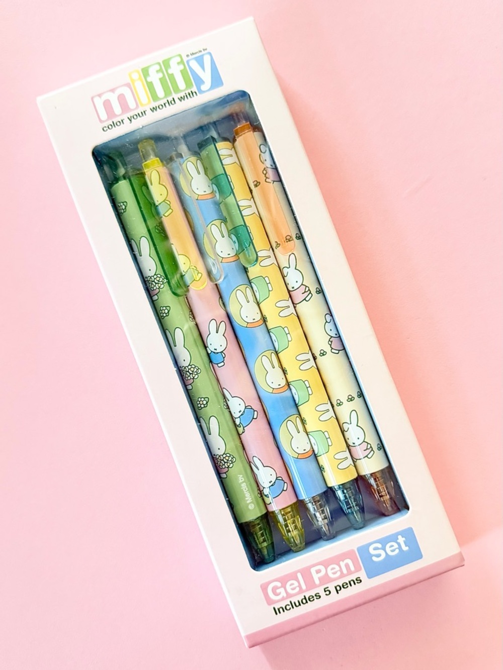 miffy Multicolor Gel Pen Set of 5
